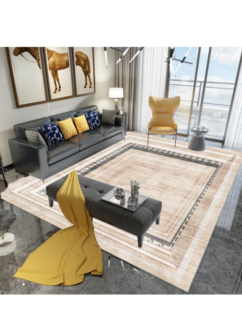 Sharpdo Modern Area Rugs Simple Short Pile Carpet Living Room Bedroom Rug Anti Slip Floor Carpet Home Decor 200*300CM  - Image 2