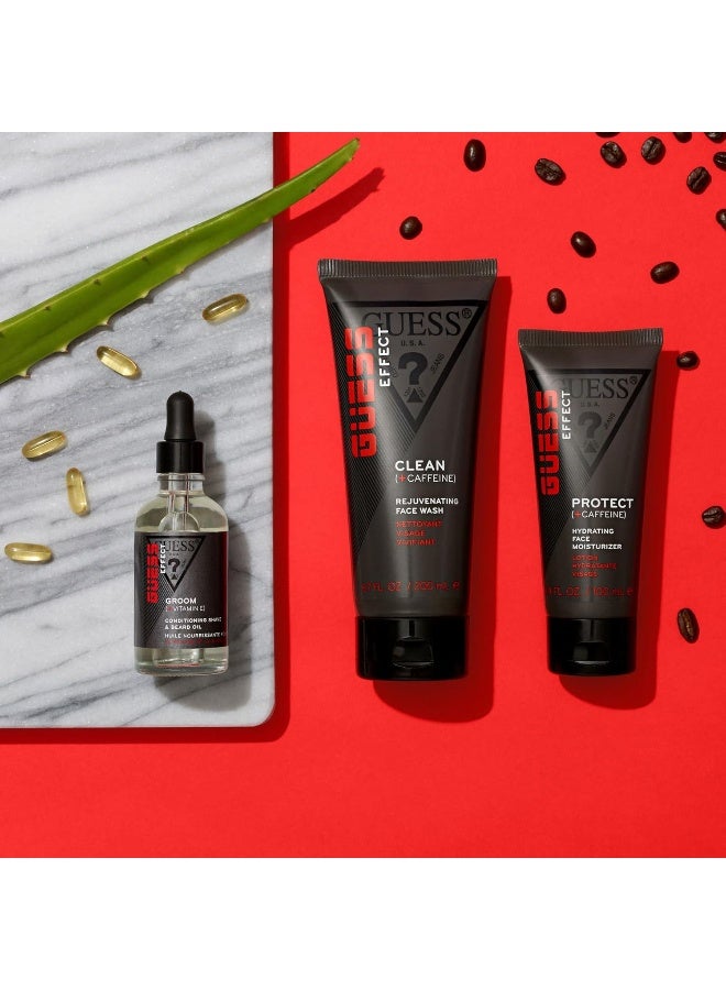 GUESS Effect Grooming CLEAN Face Wash with Caffeine for Men, 6.7 Fl Oz - Image 3