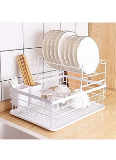 TYCOM Dish Rack - Drying Stand Dish Rack- Dish Rack Kitchen Organizer -Dish Rack With Tableware Cutting Board Rack, Dish Rack Drainer Board Rack, 2-Layer Dish Racks For Home Kitchen (WHITE) - pzsku/ZD0F1E005718DE07A944BZ/45/_/1663408371/fc837204-60f4-4a91-8320-62a6ddd21315