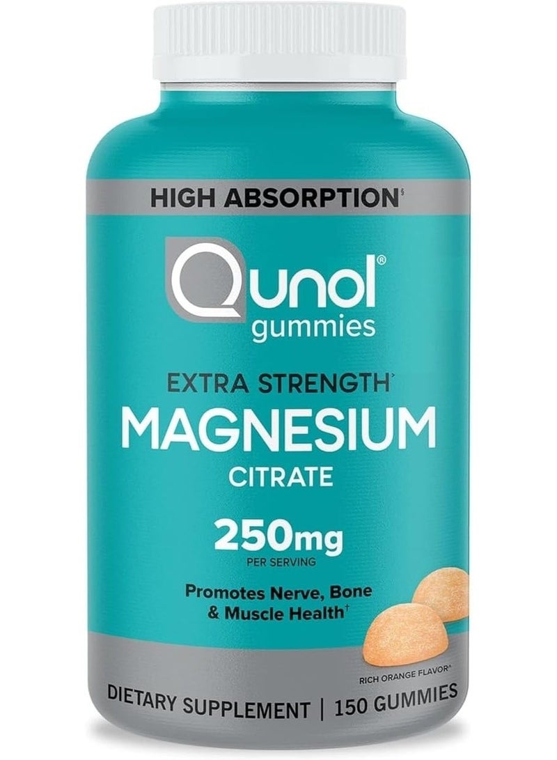 QUNOL MAGNESIUM EXTRA STRENGTH 250mg 150 GUMMIES - Image 1