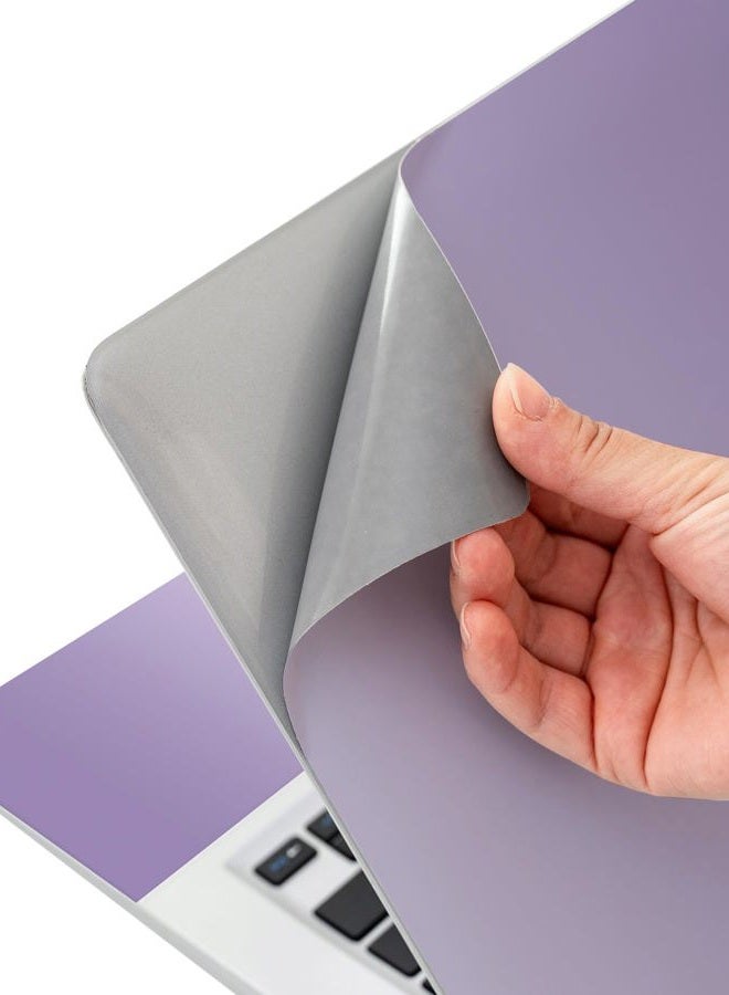 AORTDES Laptop Skin Sticker Decal 15-15.6 Inches, Universal Reusable Vinyl Sticker for 12.1 13 13.3 14 15.4 Inches Netbook/Notebook PC, Waterproof & Scratch-Resistant (Purple - Gradient) - Image 5