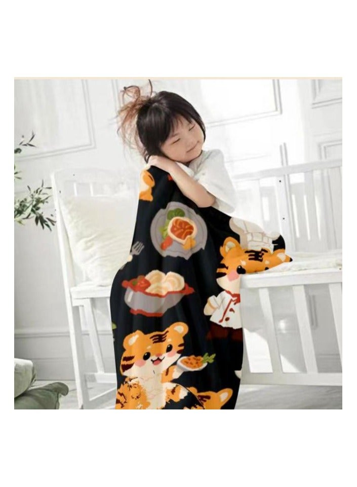 عام بطانية رقيقة من الفانيلا الكرتونية للأطفال أو الطلاب (دافئة ومريحة ومناسبة للنوم والألعاب) 100 سم * 150 سم - 792 - Image 3