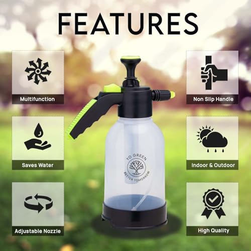 Yo Green Smart 2 Liter Heavy-Duty Garden Pressure Sprayer Pump, Versatile Pesticide & Sensitization Spray, Portable Hand Compress, Hand Compression Plant Watering Can (2 Liter with Plant Booster) - Image 5