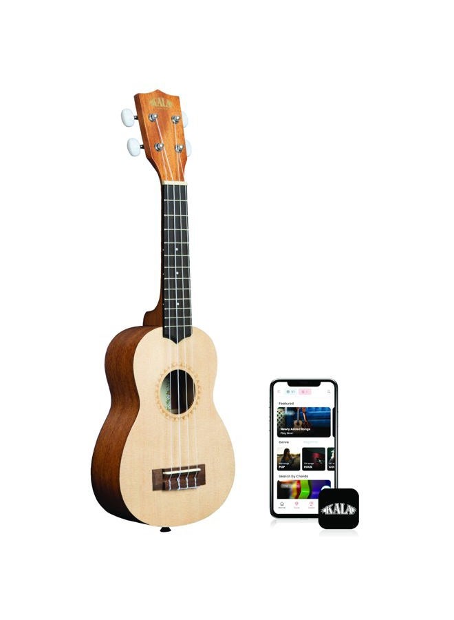 Kala KA-15S-S Mahogany Soprano Ukulele (Spruce Top) - Image 1