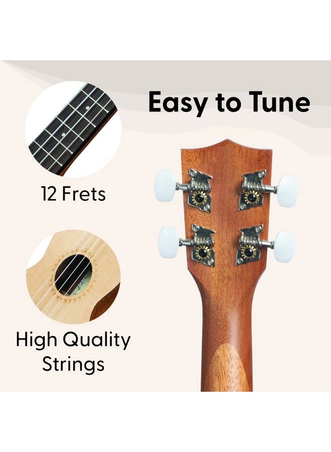 Kala KA-15S-S Mahogany Soprano Ukulele (Spruce Top) - Image 5