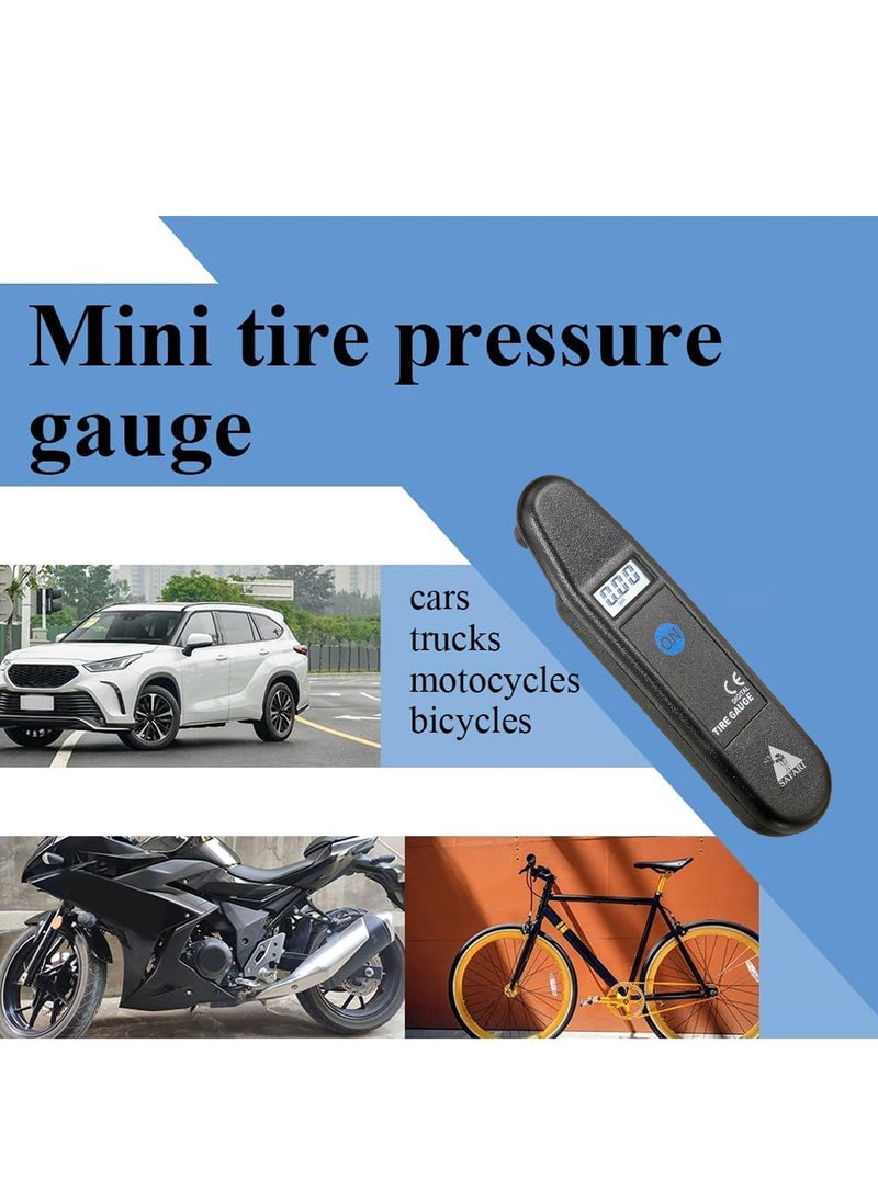 Safari Digital Tire Pressure Gauge TG-57, LCD Display, 150 PSI, Portable Keychain Air Pressure Tester for Cars, Motorcycles, Bicycles, and ATVs