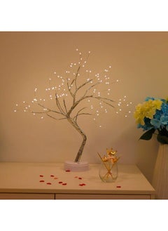 Generic Light Tree Table Top LED Shimmery Tree Light Battery & USB Powered Touch Switch Pre Lit Twig Branch Lights for Holiday Home Decorative Night Light  - Image 2