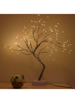 Generic Light Tree Table Top LED Shimmery Tree Light Battery & USB Powered Touch Switch Pre Lit Twig Branch Lights for Holiday Home Decorative Night Light  - Image 1