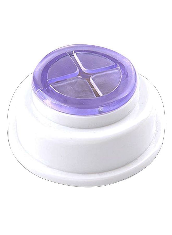 NIBEMINENT Multifunctional Self Adhesive Bathroom Rag Hook Purple/White - Image 1