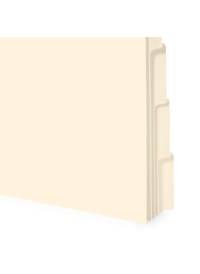 Blue Summit Supplies 3 Ring Binder Dividers With Reinforced Edge 1/5 Cut Tabs Letter Size 3 Hole Punch Section Index Dividers For Binders Manila 100 Pack  - Image 5