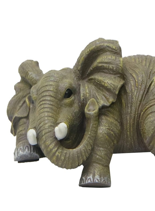 Nature's Mark Elephant Shelf Sitter Resin Statue Figurine Home Decorative Accent Décor - 2.5" H x 6" W - Image 4