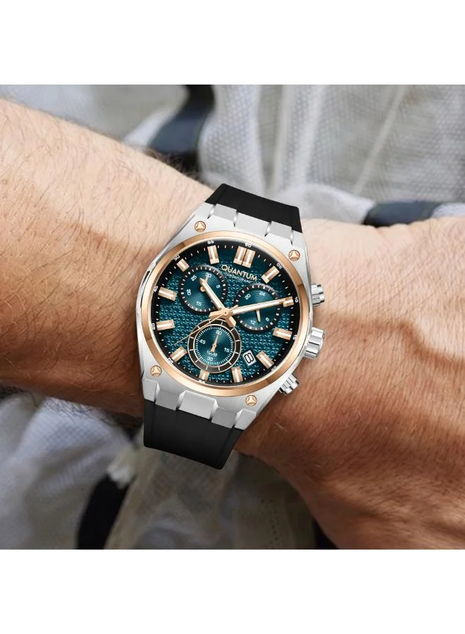Quantum  Men's Silicone Analog Watch HNG1237.591 - 44 mm for Men | Best Price UAE