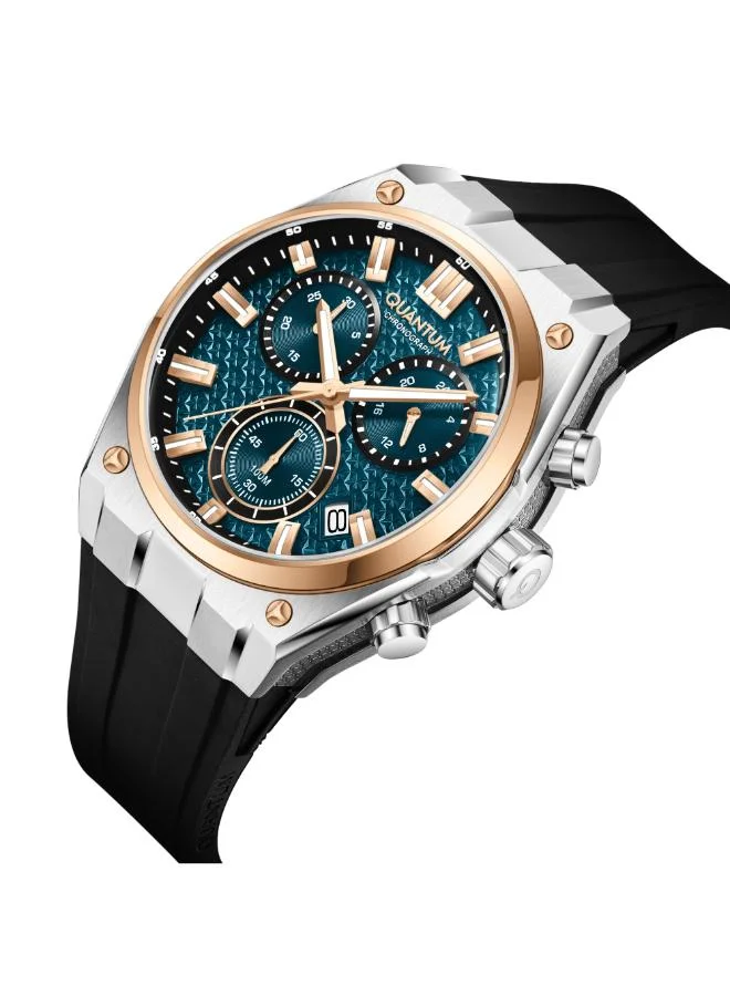 Quantum Men's Silicone Analog Watch HNG1237.591 - 44 mm
