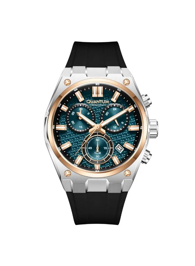 Quantum Men's Silicone Analog Watch HNG1237.591 - 44 mm