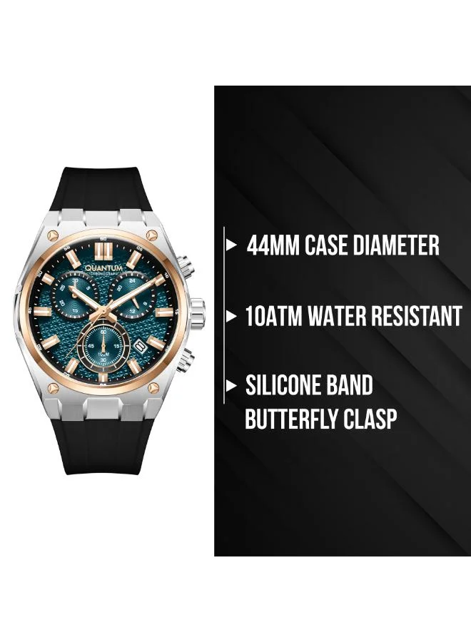 Quantum  Men's Silicone Analog Watch HNG1237.591 - 44 mm for Men | Best Price UAE