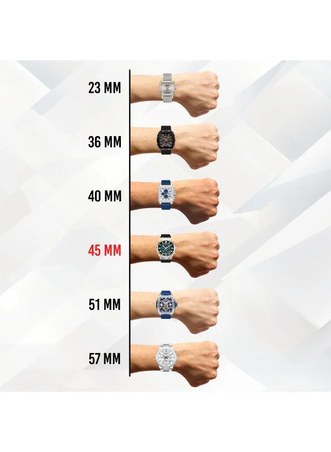 Quantum  Men's Silicone Analog Watch HNG1237.591 - 44 mm for Men | Best Price UAE