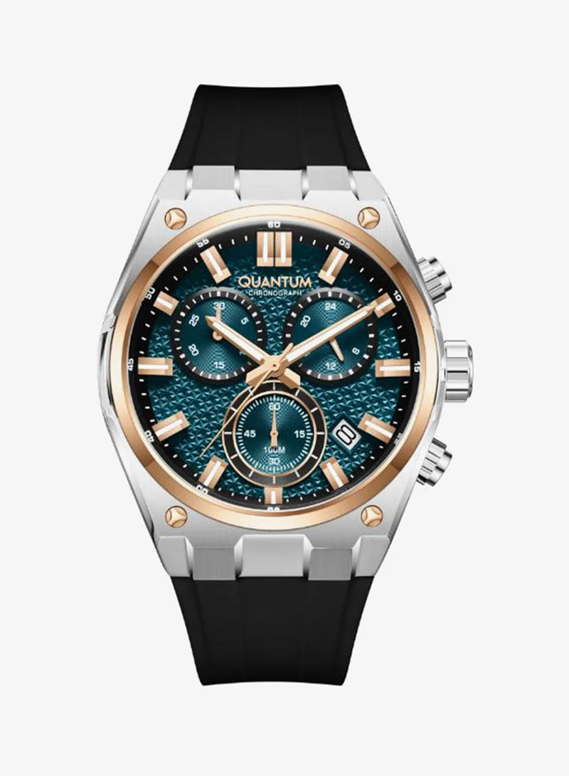 كوانتوم Men's Silicone Analog Watch HNG1237.591 - 44 mm