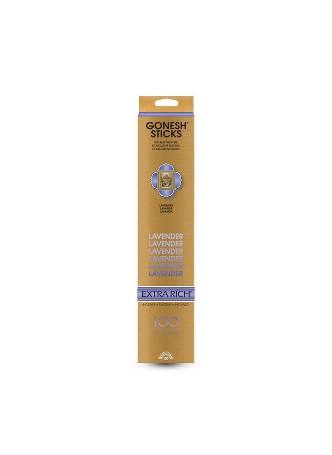 Gonesh - Lavender - 100 Stick Pack - Classic Incense - Image 1