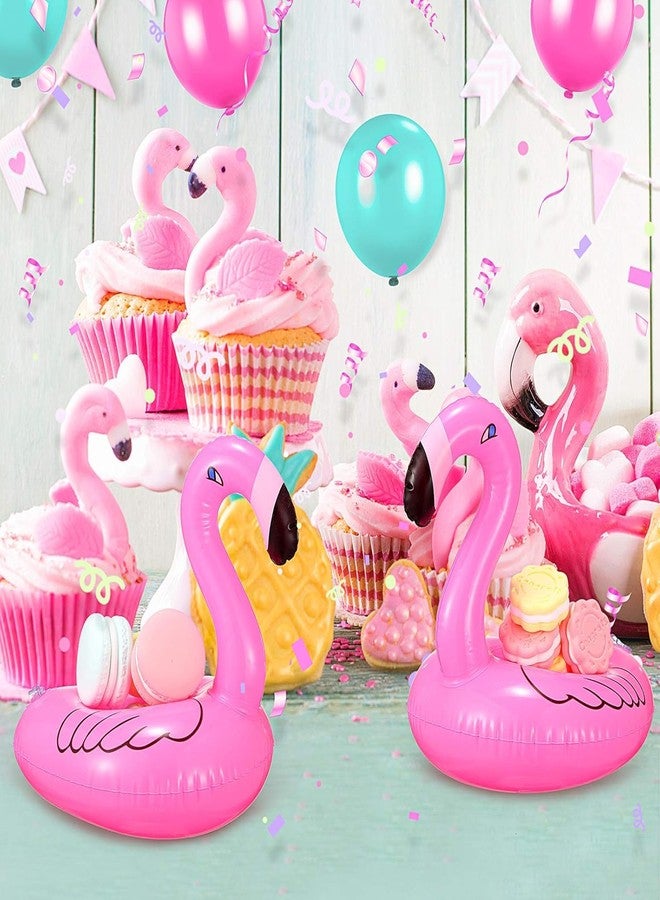 Yorten 12-Pack Inflatable Pink Flamingo Drink Floating Cup Holders for Pool, Bath, and Party use; Perfect Tropical Luau Decorations and Fun Summer Accessories. - Image 4