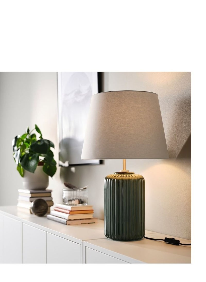 Generic - Table lamp, grey-turquoise ceramic/grey, 52 cmAAA - Image 1