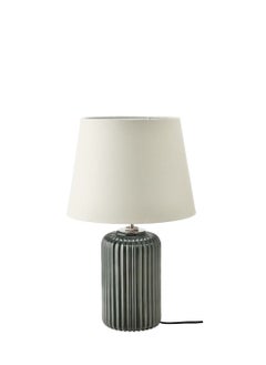 Table lamp, grey-turquoise ceramic/grey, 52 cmAAA