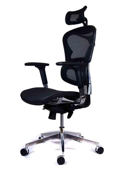 Generic Ergonomic Black Office Chair – Comfortable Desk Chair with Mesh Back & Swivel Base