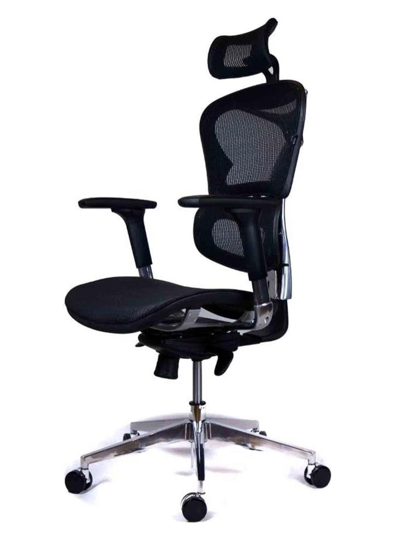 Generic - Generic Ergonomic Black Office Chair – Comfortable Desk Chair with Mesh Back & Swivel Base - Image 1