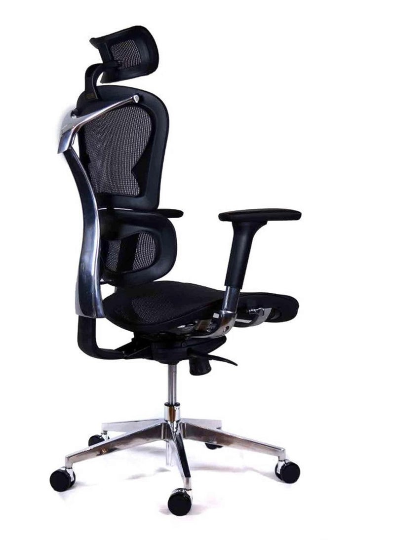 Generic - Generic Ergonomic Black Office Chair – Comfortable Desk Chair with Mesh Back & Swivel Base - Image 1