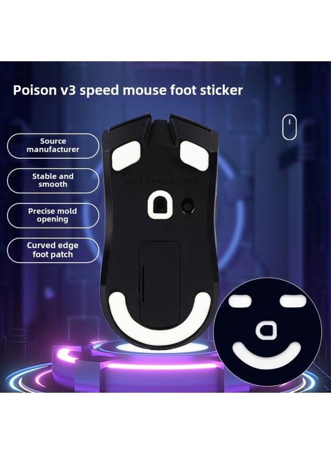 Generic - Suitable For Thundersnake Viper Poison Viper Mouse Foot Pad V2/V3/pro Speed/Ultimate/Professional MiniSE Foot Pad-Color: Ice Version (thick Upgraded Model) 1 Set - Image 1