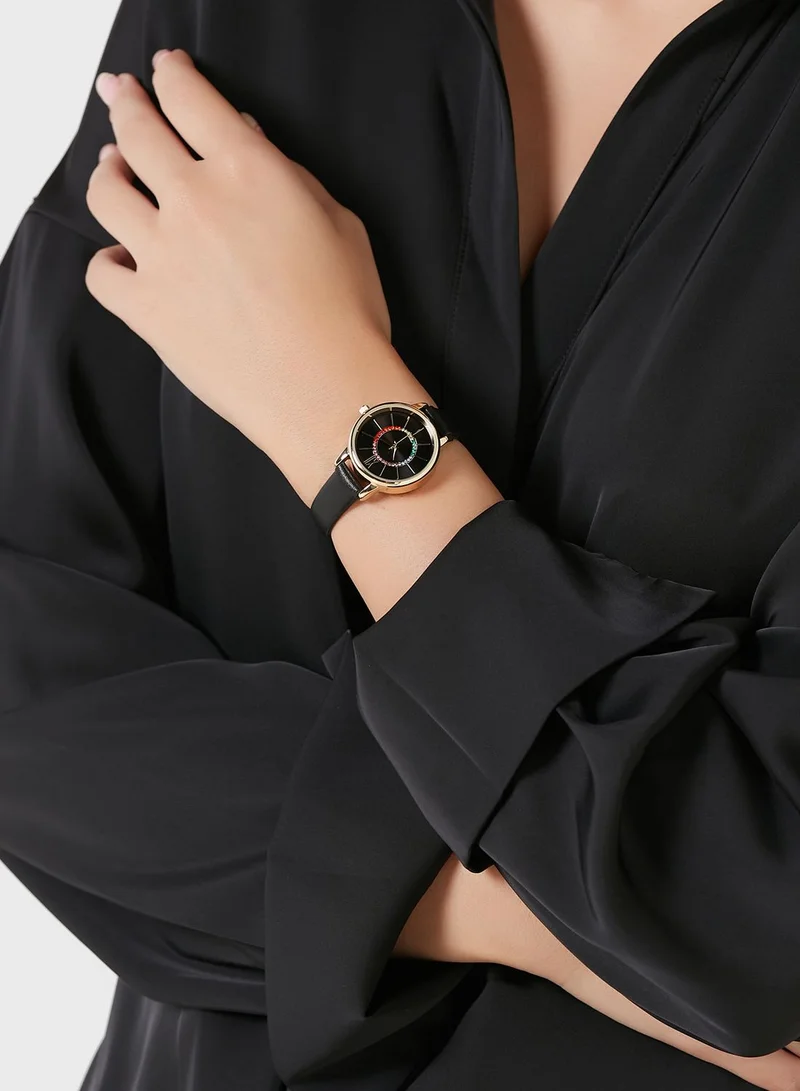 ELLA Rainbow Stones Strap Watch
