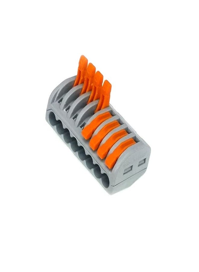 REES52 PCT-218 0.08-2.5mm 8 Pole Wire Connector Terminal Block with Spring Lock Lever for Cable Connection - Pack of 2 - Image 2