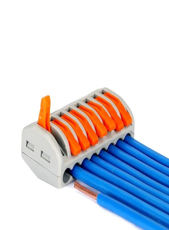 REES52 PCT-218 0.08-2.5mm 8 Pole Wire Connector Terminal Block with Spring Lock Lever for Cable Connection - Pack of 2 - Image 4