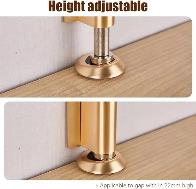 Bluejw Magnetic Door Stoppers - Bottom of Door Security Stops Tools - No Drill Invisible Doorstop for Interior Doors - Image 5