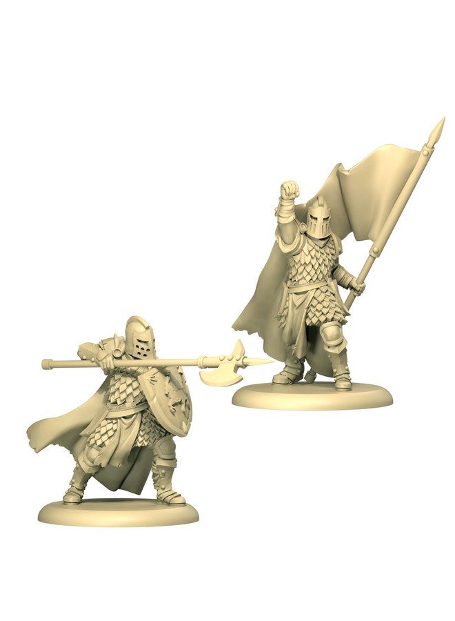CMON A Song of Ice and Fire Tabletop Miniatures Game Baratheon Halberdiers Unit Box - House Baratheon Vanguard Defense! Strategy Game for Adults, Ages 14+, 2+ Players, 45-60 Minute Playtime, Made - Image 3