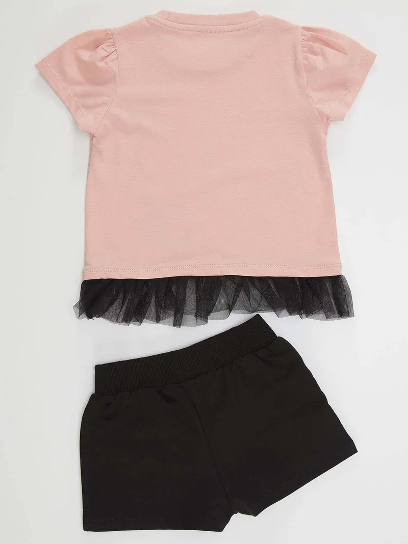 Denokids Cute Mouse Girl T-shirt Shorts Set