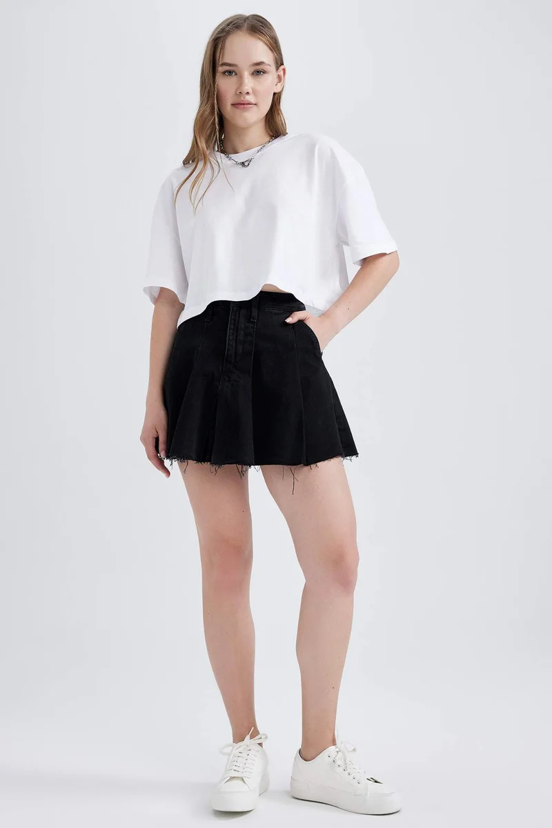 ديفاكتو Oversize Fit Cotton Short Sleeve T-Shirt