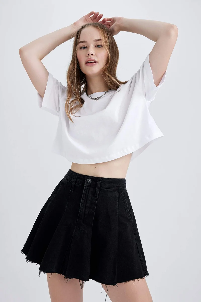 ديفاكتو Oversize Fit Cotton Short Sleeve T-Shirt