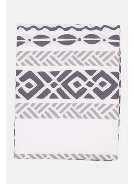 allure Elin Shower Curtain, White Combo  - Image 2
