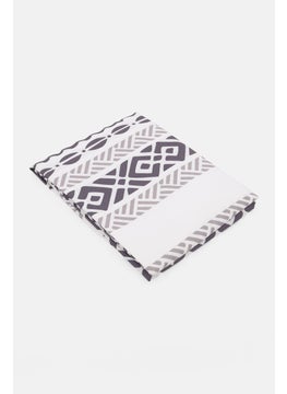 allure Elin Shower Curtain, White Combo  - Image 3