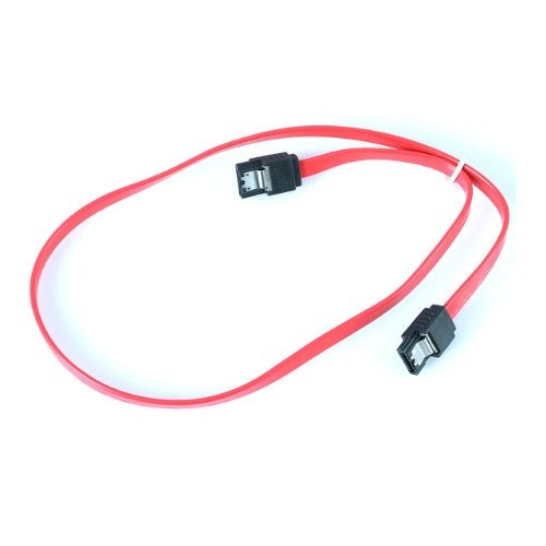 StarTech.com 24in Latching SATA Cable - SATA cable - Serial ATA 150/300/600 - SATA (R) to SATA (R) - 2 ft - latched - red - LSATA24 - Image 2