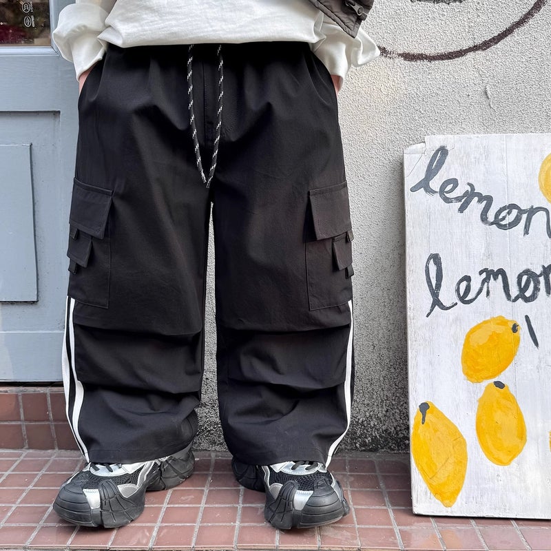 2025 Boys' Spring New Korean Casual Pants Large Children'S Rod Children'S Workwear Long Pants Trendy Children'S Wear - Image 1