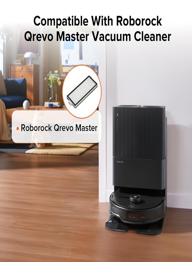 roborock 2 Pack Washable Filter for Roborock Qrevo Master, Qrevo Slim, Saros Z70 Robot Vacuum Cleaner, High-Efficiency Filters Replacement Parts - Image 2