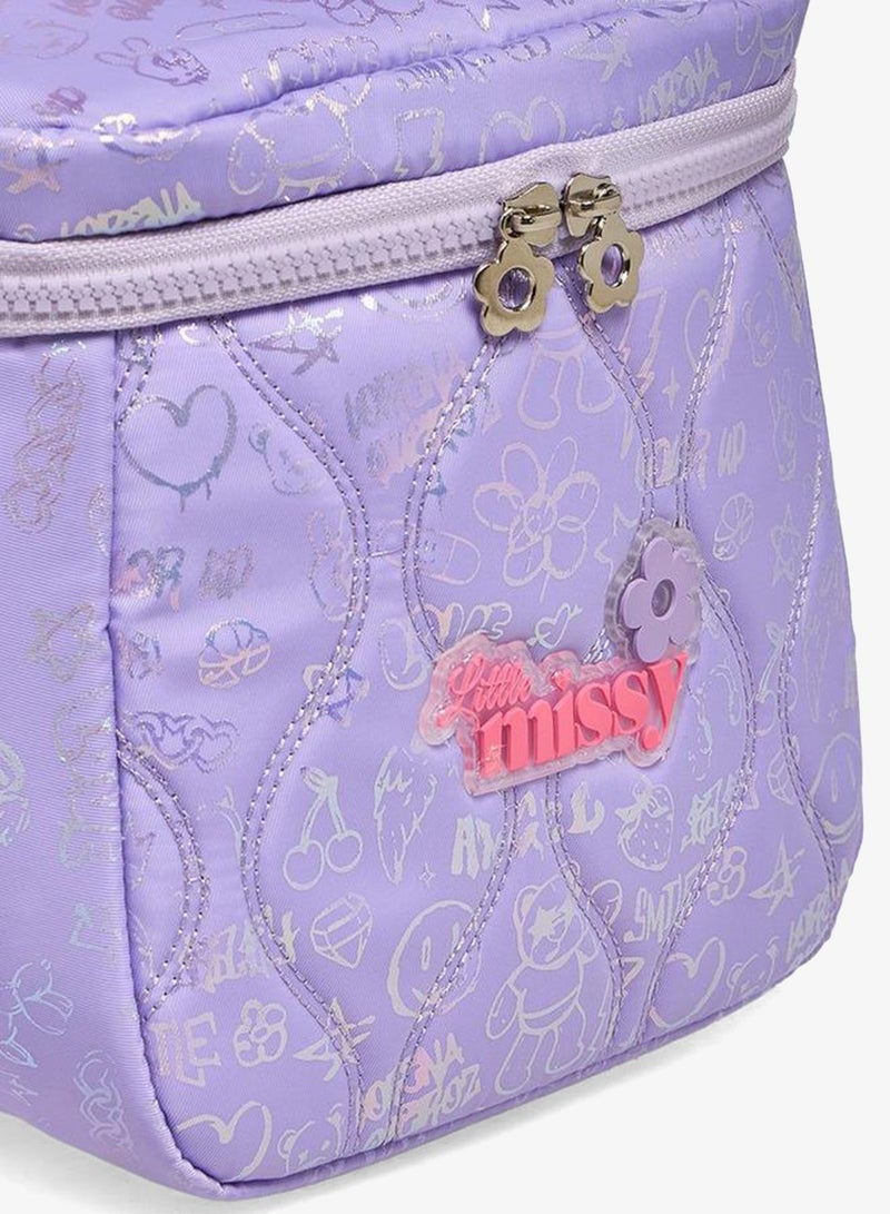 Little Missy Quilted School Lunch Bag For Girls 13 Years+ With Detachable Strap - 15x18x18 CM - Image 3