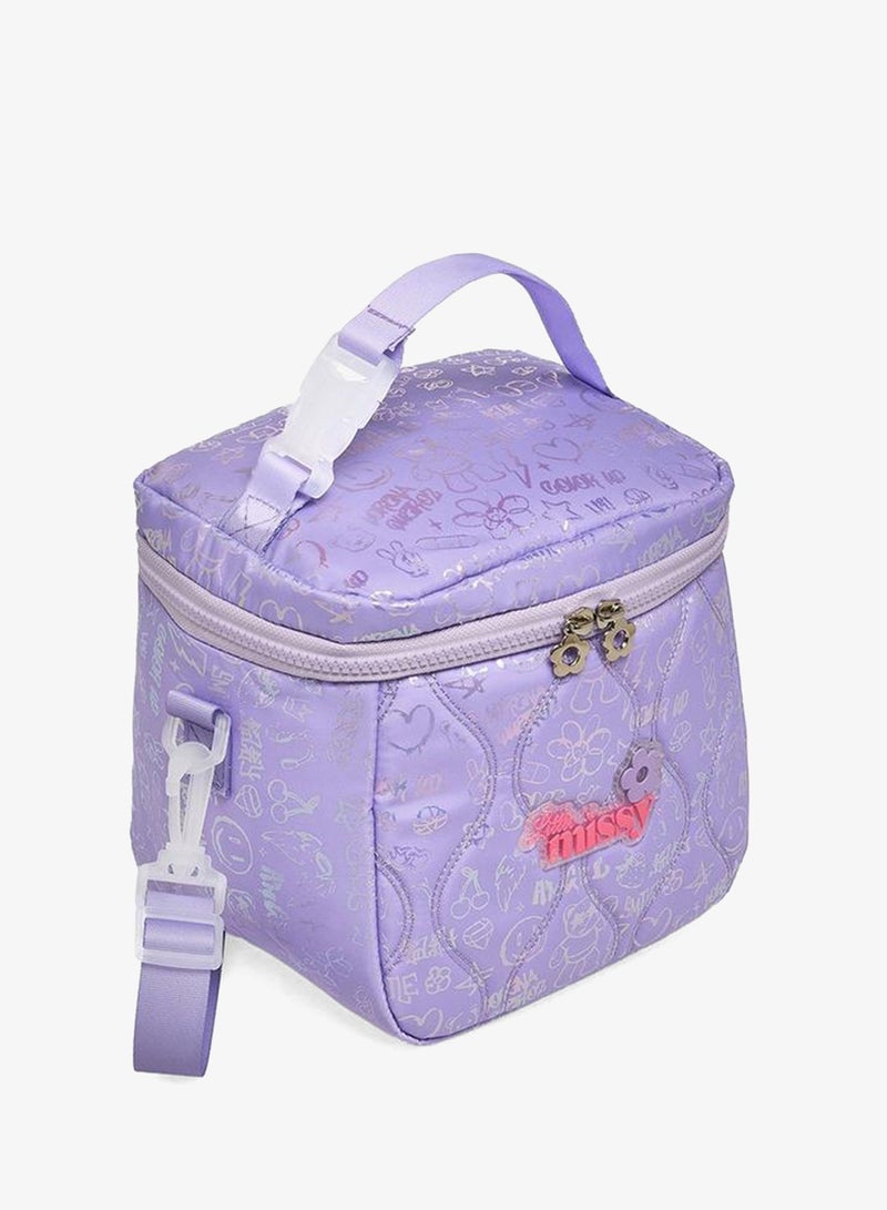 Little Missy Quilted School Lunch Bag For Girls 13 Years+ With Detachable Strap - 15x18x18 CM - Image 2
