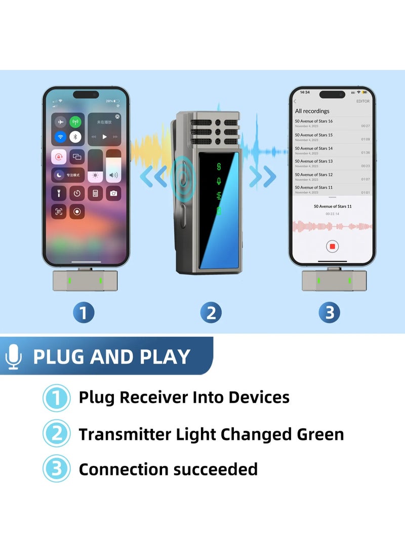 Jmary MW-15 USB-C / Type-C Port 2.4G Lavalier Wireless Microphone  - Image 2