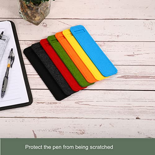 YOKIVE 4 Pack Felt Pen Case, Sleeve Pouch Holders | Mini Pocket Protectors, Great for Office(Dark Gray) - Image 4