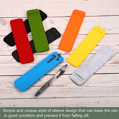 YOKIVE 4 Pack Felt Pen Case, Sleeve Pouch Holders | Mini Pocket Protectors, Great for Office(Dark Gray) - Image 5