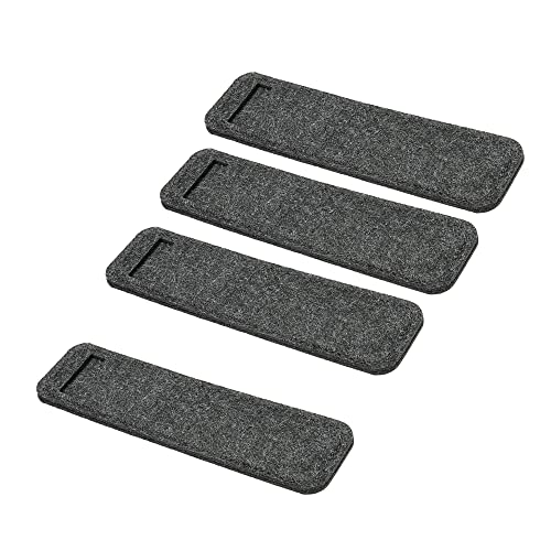 YOKIVE 4 Pack Felt Pen Case, Sleeve Pouch Holders | Mini Pocket Protectors, Great for Office(Dark Gray) - Image 1