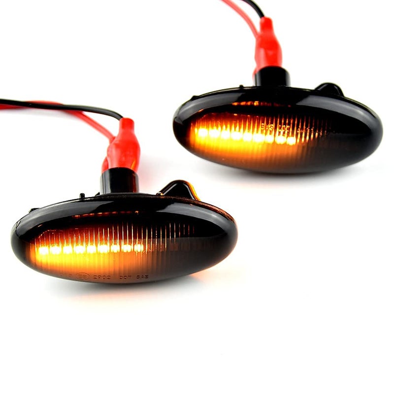 1 Pair Front Fender Marker Lights Dynamic LED Side Marker for Mazda 2 3 5 6 BT-50 MPV Sequential Blinking - Image 5