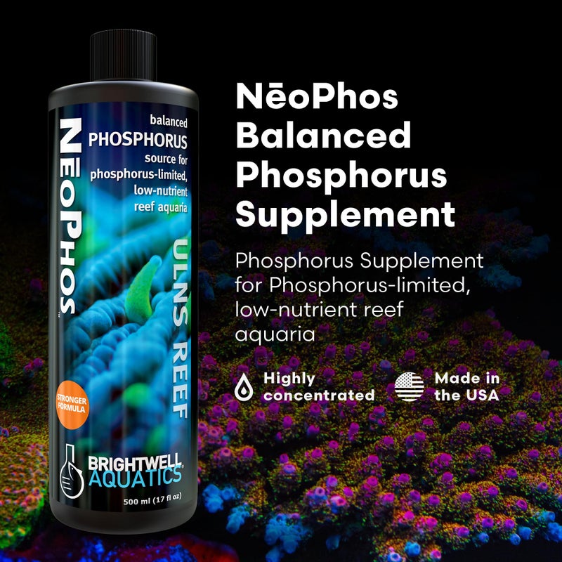 Brightwell Aquatics - NeoPhos - Balanced Phosphorus Source for Phosphorus-Limited, Low-Nutrient Reef Aquaria - Aquarium Water Treatments, 16.9 fl oz - Image 2